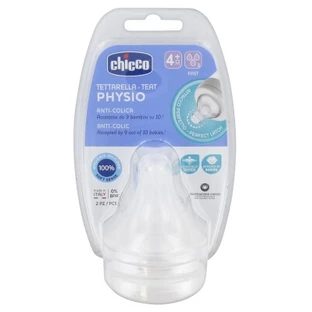 Chicco Physio 2 Fast-Flow Nipples, 4 Months and Up