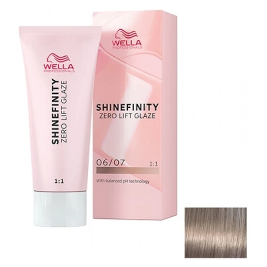 Tinte semipermanente Wella 06/07 Nogal oscuro Shinefinity