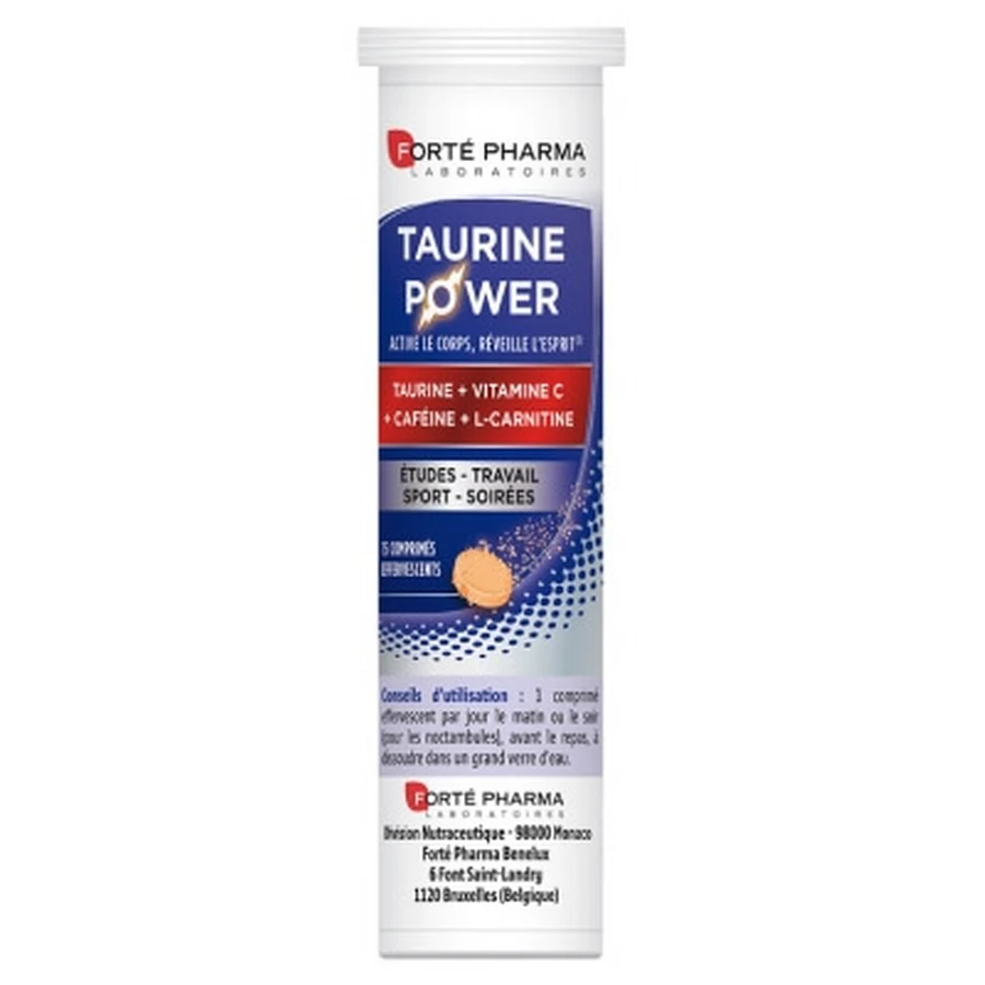 Forté Pharma Taurine Power 15 Effervescent Tablets