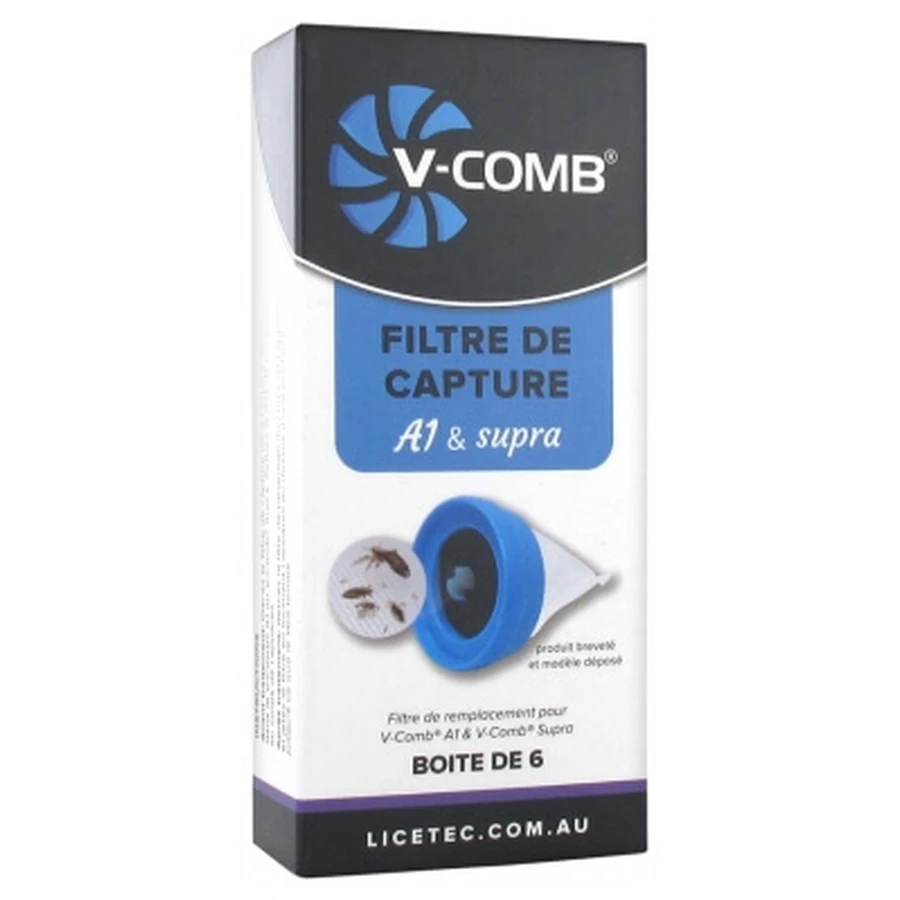 Licetec V-Comb A1-Auffangfilter und Supra 6-Filter