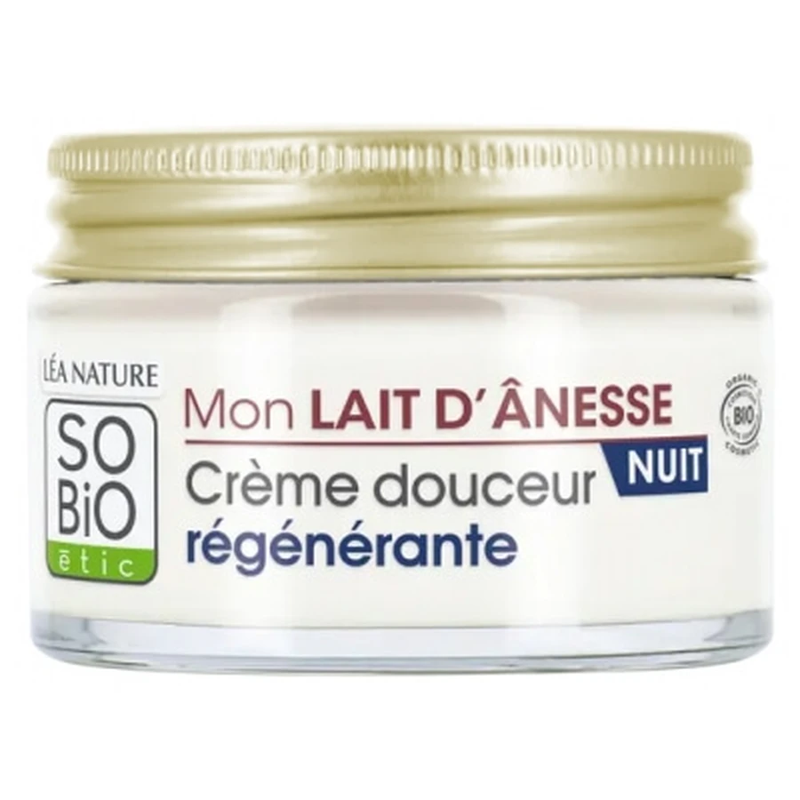 Léa Nature SO BIO étic Mon Lait d'Ânesse Biologische, regenererende, milde nachtcrème 50 ml