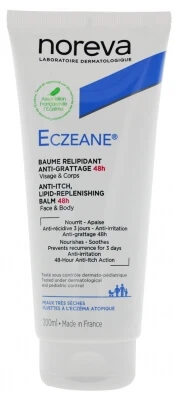 Noreva Eczeane 48-Hour Anti-Itch Lipid-Restoring Balm, 200 ml