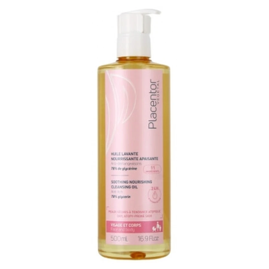 Placentor Végétal Voedende en kalmerende reinigingsolie, 500 ml