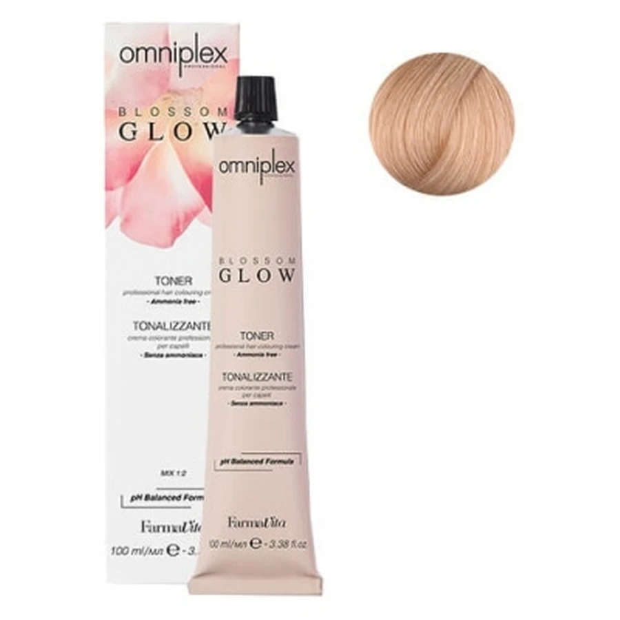 FarmaVita Toner T 10.43 Crema colorante para el cabello «Apricot Blossom Glow Omniplex»