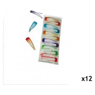 Mezzo veelkleurige glitterhaarclips (set van 12)