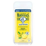 Gel de ducha extra suave de Le Petit Marseillais con mimosa y limón ecológicos, 300 ml
