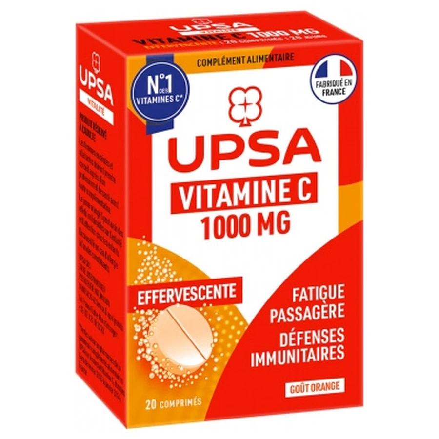 UPSA Vitalité Vitamin C 1000 mg, 20 Brausetabletten