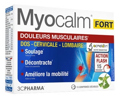3C Pharma Myocalm Fort for Muscle Pain, 15 Scored Tablets