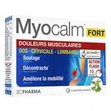 3C Pharma Myocalm Fort tegen spierpijn, 15 tabletten met breukstreep