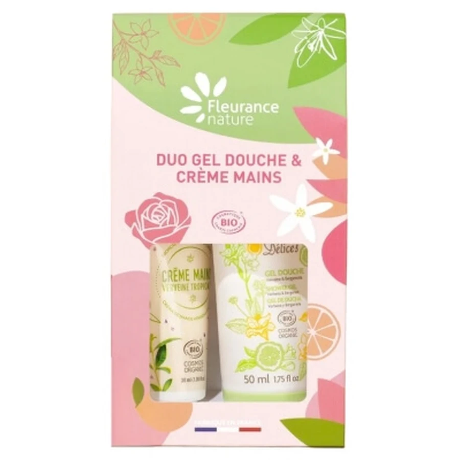 Fleurance Nature Organic Shower Gel & Hand Cream Duo Set