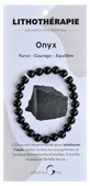 PharmaGem Crystal Therapy Onyx Bracelet, 8 mm