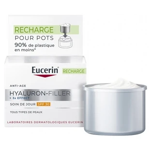 Eucerin Hyaluron-Filler + 3x Effect Crema de día SPF 30, recambio, 50 ml