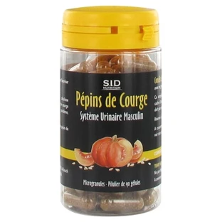 S.I.D Nutrition: Semillas de calabaza para el sistema urinario masculino, 90 cápsulas