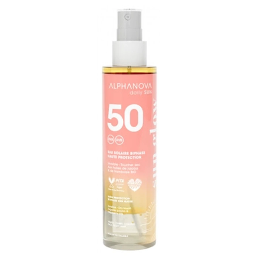 Alphanova Sun Glow tweefasige zonnebrandcrème SPF 50, 125 ml
