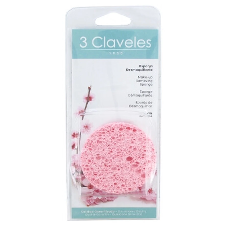 3 Claveles Make-up-Entferner-Schwämmchen