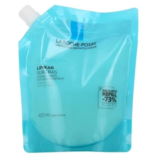 La Roche-Posay Lipikar Surgras Reinigingscrème tegen uitdroging, Eco-Refill 400 ml