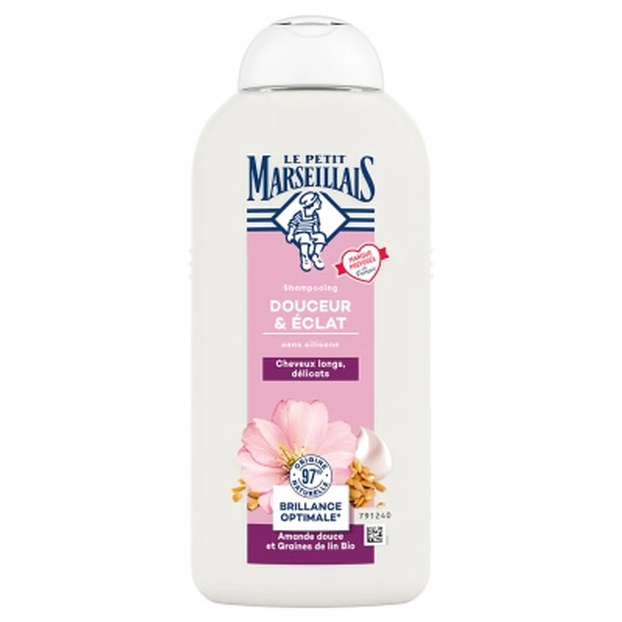 Le Petit Marseillais Zachte & Stralende Shampoo met zoete amandel en lijnzaad, 300 ml