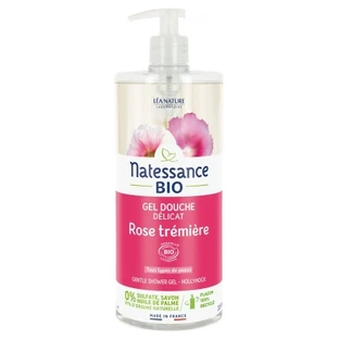 Natessance Bio-Duschgel „Delicate Hollyhock“ 1 l