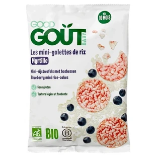 Good Goût Organic Blueberry Mini Rice Cakes, For Babies 10 Months and Up, 40 g