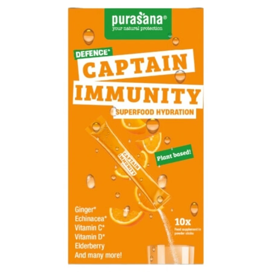 Purasana Superfood Hydration Captain Immunity 10 Sticks