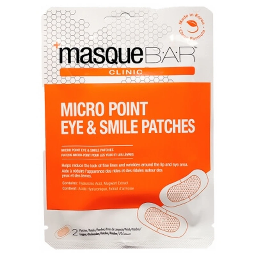 B.A.R Clinic Micro-Point-pleisters voor ogen en lippen, 2 pleisters