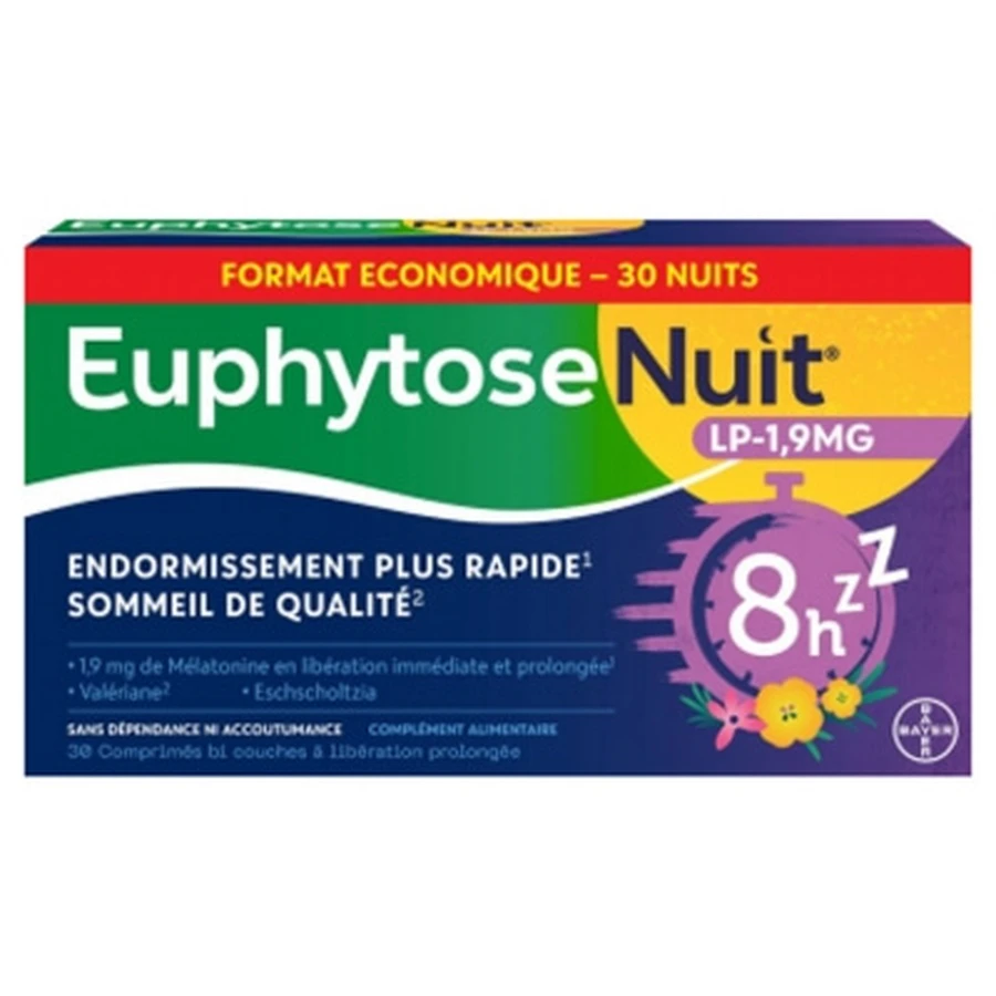 Bayer Health Euphytose Night LP 1.9 mg, 30 Tablets