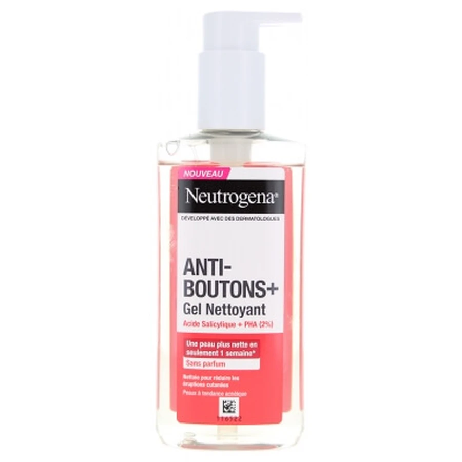 Neutrogena Anti-Acne + geurvrije reinigingsgel, 200 ml