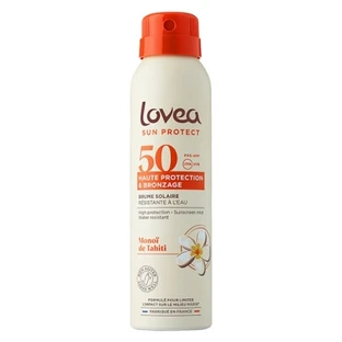 Lovea Hoogbeschermende & Bruiningsmist met Tahitiaanse Monoï SPF 50, 150 ml