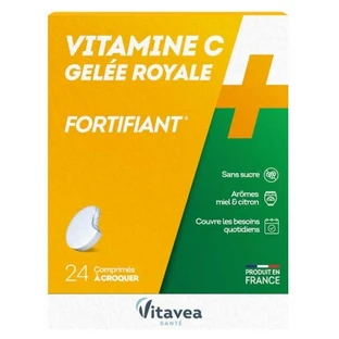 Vitavea Vitamine C + Koninginnengelei Versterkende Formule, 24 kauwtabletten
