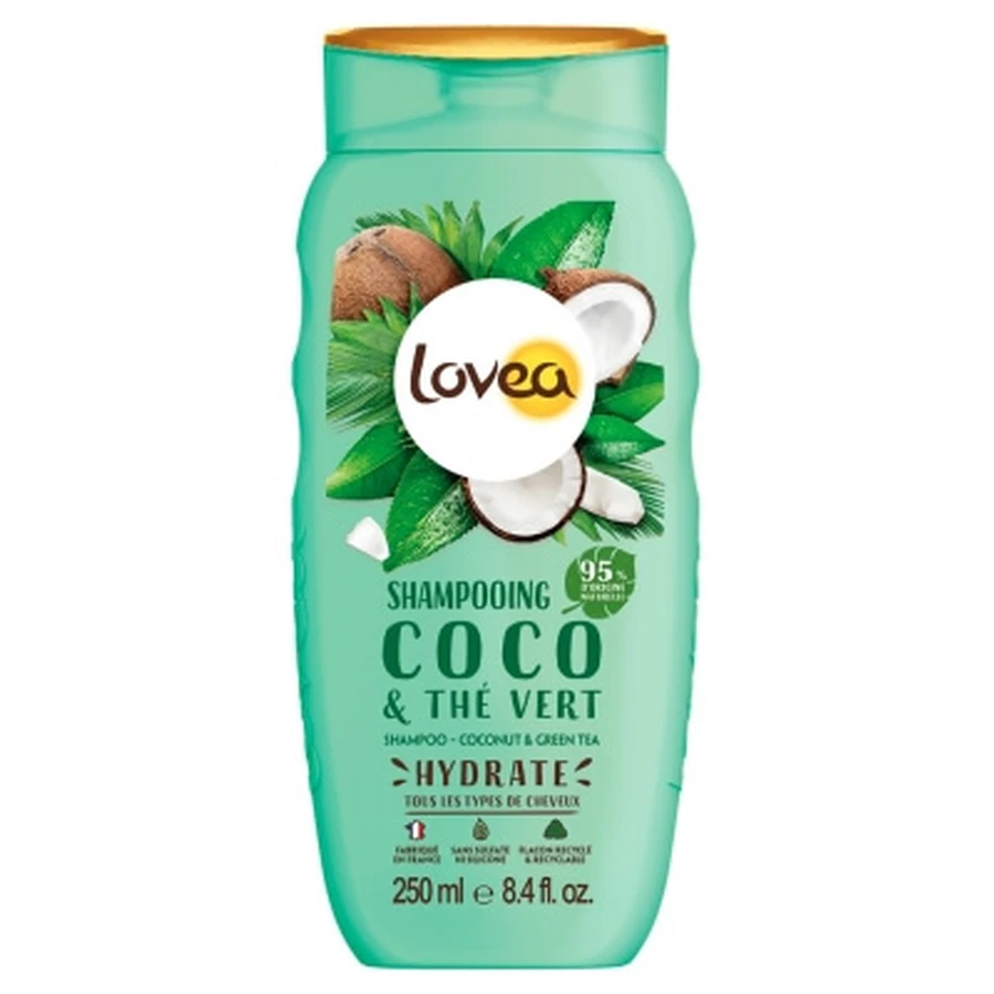 Lovea Kokosnuss- und Grüntee-Shampoo 250 ml