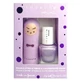 Inuwet Mini Lip Balm Set 3.5 g Marshmallow + Scented Water-Based Nail Polish 5 ml Blueberry