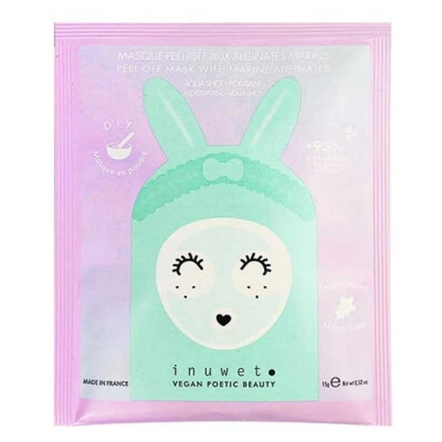 Inuwet Aqua Shot Hydraterend peel-off-masker met mariene alginaten 15 g