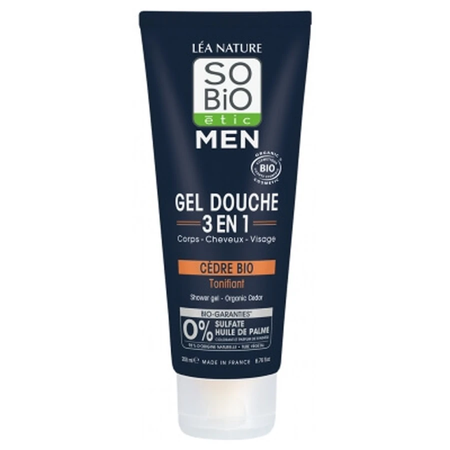 Léa Nature SO BIO étic Men Organic Invigorating 3-in-1 Shower Gel 200 ml