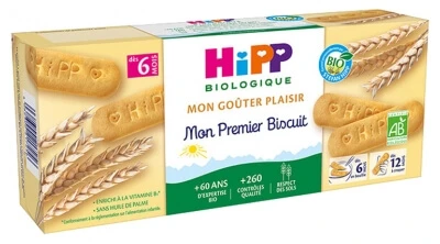 HiPP My Snack Time: My First Cookie, Organic, for Babies 6 Months and…