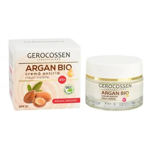 Cream for combating visible wrinkles with SPF 10 45+ Argan Bio, 50 ml, Gerocossen