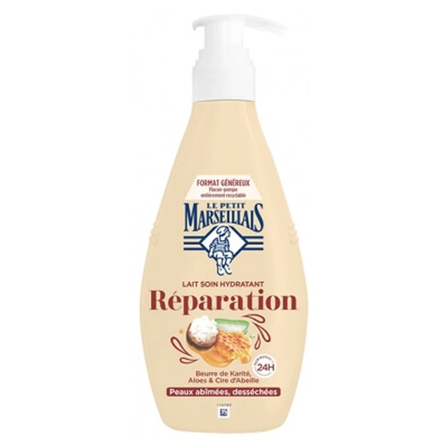 Le Petit Marseillais, leche hidratante para piel seca y dañada, 400 ml