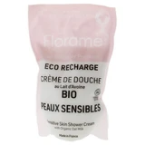 Florame Oat Milk Shower Cream for Sensitive Skin, Refillable, Organic, Eco-Refill, 700 ml