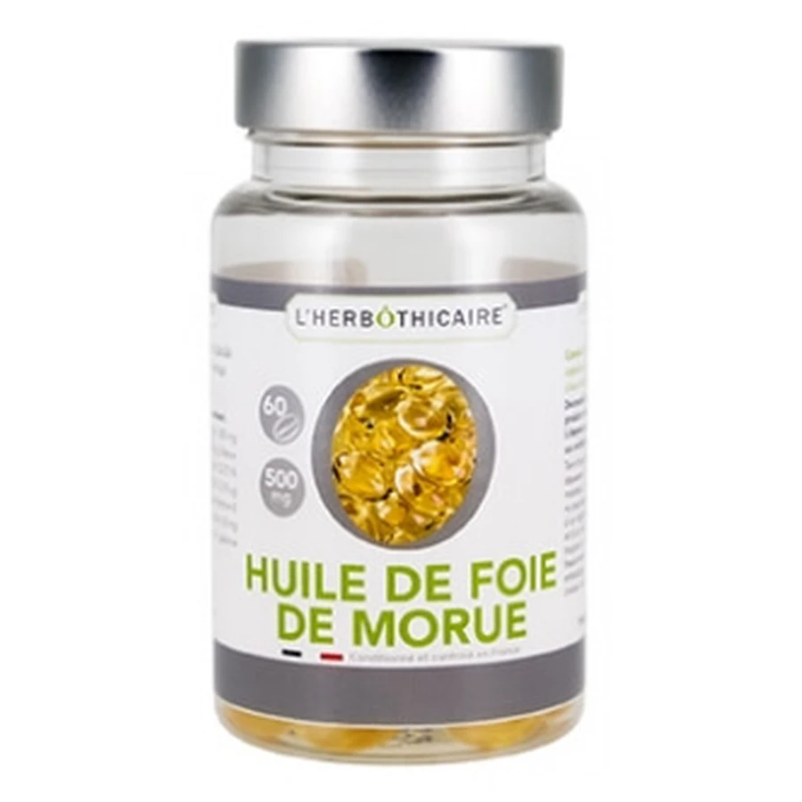 L'Herbôthicaire Huile de Foie de Morue 60 Capsules