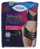 Tena Silhouette High-Waisted Underwear, Black, Plus Size 8, Panties