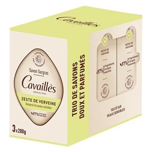 Jabón hidratante Cavaillès Verveine, paquete de 3 (200 g cada uno)