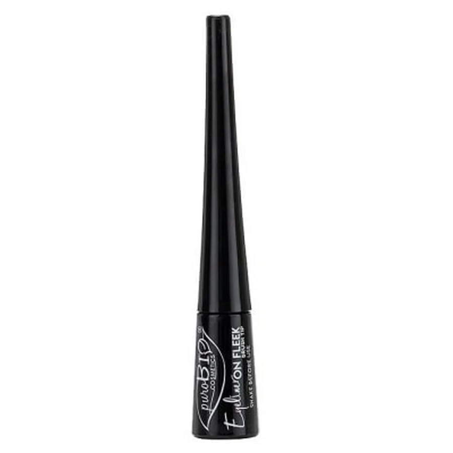 PuroBIO Cosmetics On Fleek biologische eyeliner met penseelpunt, 3,1 ml