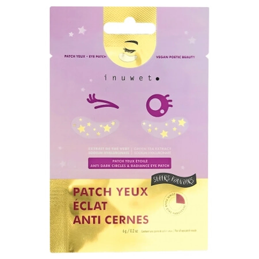 Inuwet Eye Patch for Radiance and Dark Circle Reduction, 6 g