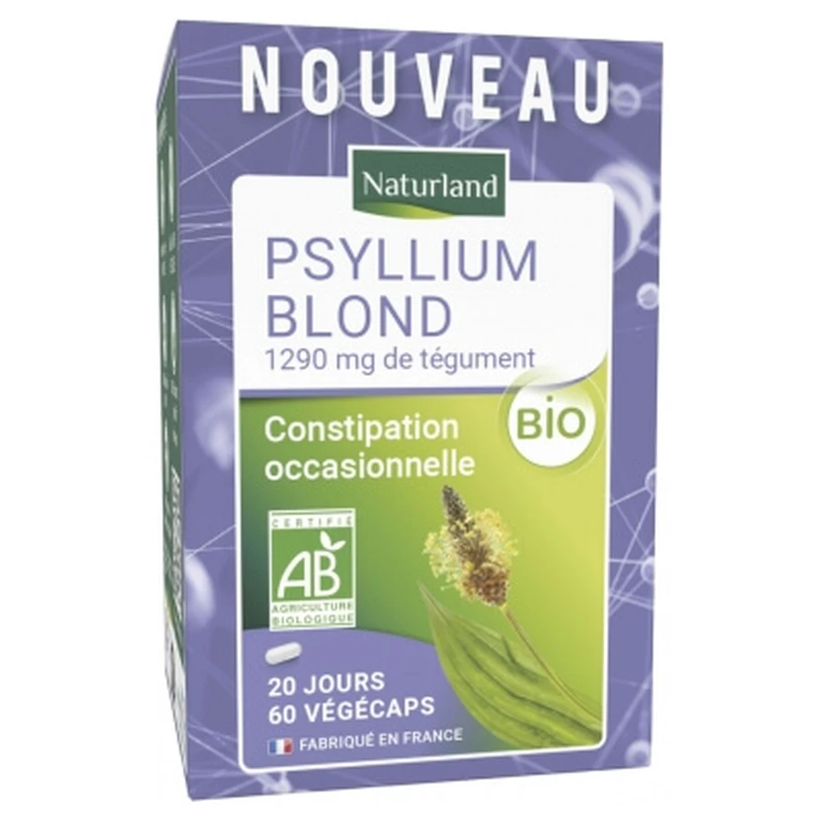 Psyllium rubio de Naturland, 60 cápsulas vegetarianas