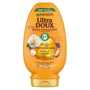 Bálsamo nutritivo Garnier Ultra Doux para cabello seco y sin brillo, 360 ml