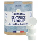 Natessance Kautabletten-Zahnpasta mit Bio-Aloe Vera und Backpulver, 80 Tabletten