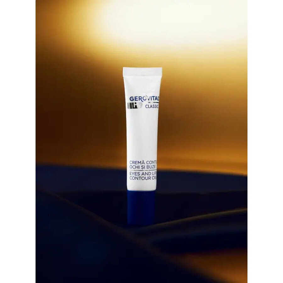 Gerovital H3 Classic Augen- und Lippenkonturencreme, 15 ml, Farmec