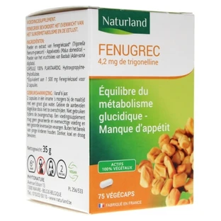 Naturland: Alholva, 75 cápsulas vegetales