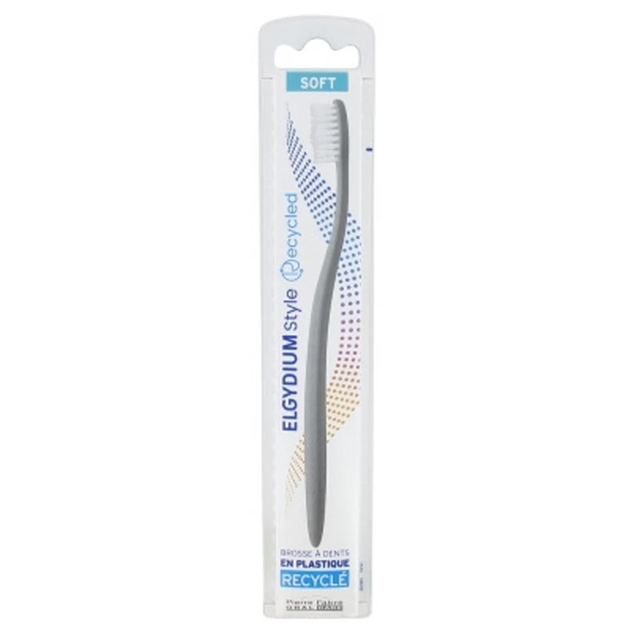 Cepillo de dientes suave reciclado «Elgydium Style»