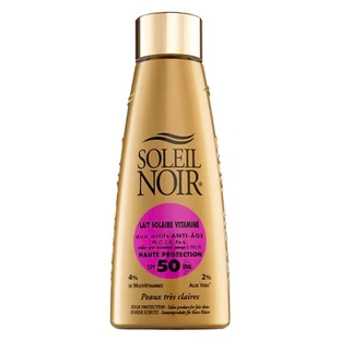 Soleil Noir, crema solar de alta protección enriquecida con vitaminas, SPF 50, 150 ml