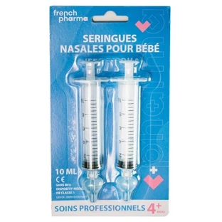 Jeringas nasales «French Pharma» para bebés a partir de 4 meses, 2 x 10 ml
